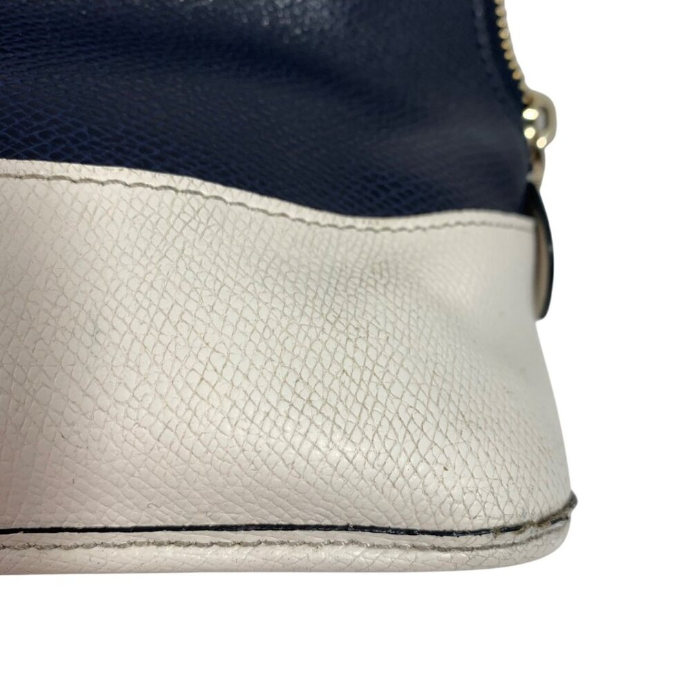 COACH Cora Crossgrain Domed Satchel F34491 Midnight/Chalk + Hang Tag *NO STRAP - Picture 12 of 13